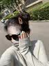 夏秦100%真丝防晒面罩全脸口罩桑蚕丝透气脸基尼防紫外线口罩女春夏 【深空灰】真丝19姆米防晒面罩 凉感亲肤 实拍图