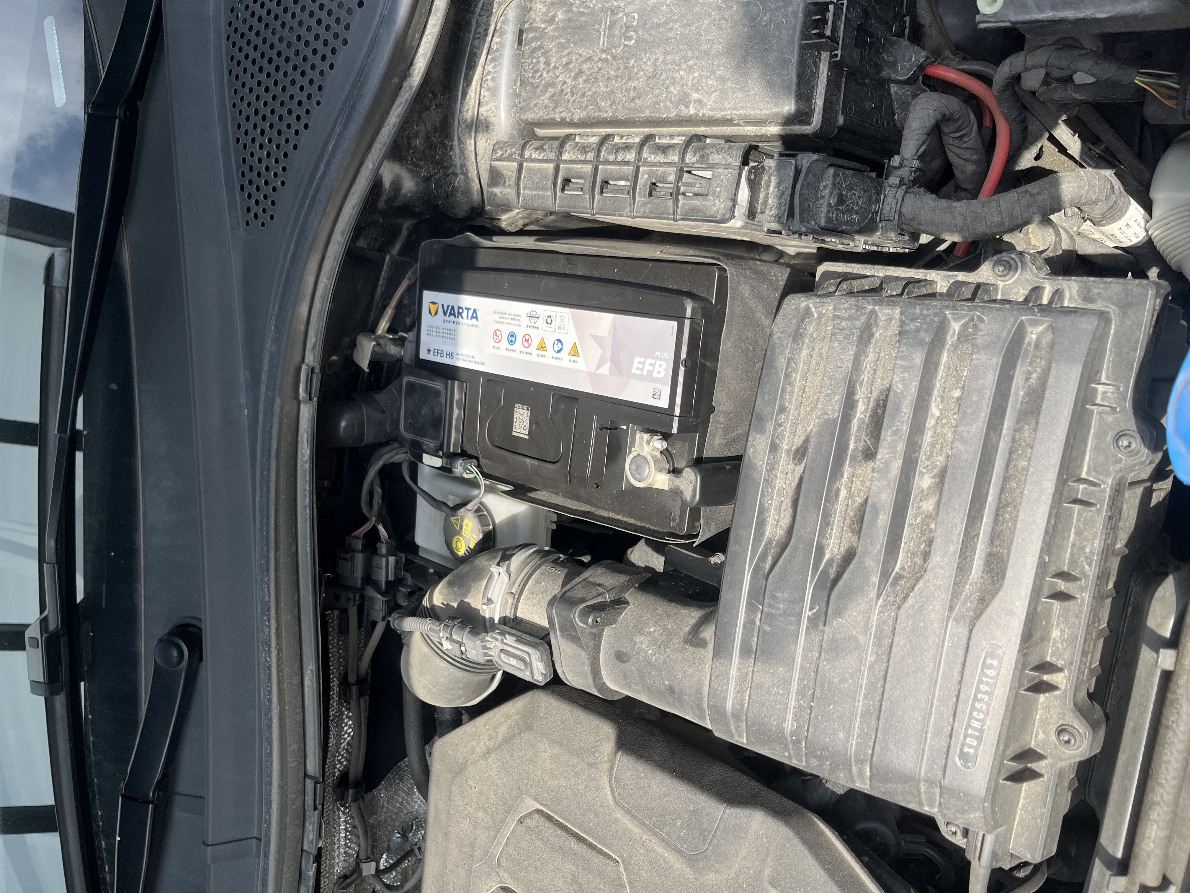 瓦尔塔（VARTA）京东自营养车汽车电瓶蓄电池启停EFB H6 70Ah以旧换新上门安装 实拍图