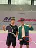 尤尼克斯（YONEX）网球拍初学训练ELITE松石绿已穿线附手胶网球训练器 实拍图