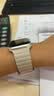 MSSM适用苹果手表表带S12/S11 Apple iWatch手表磁吸表带S10/9/SE3/Ultra4硅胶表带 牛津粉配星光44-49 实拍图