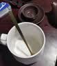 几物森林 陶瓷马克杯带盖大容量咖啡杯情侣杯牛奶杯早餐水杯男女茶杯白色 实拍图