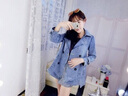 妹丫加绒加厚牛仔外套女2025新款爆款秋冬小个子宽松女士短款冬季衣服 图片色 S 实拍图