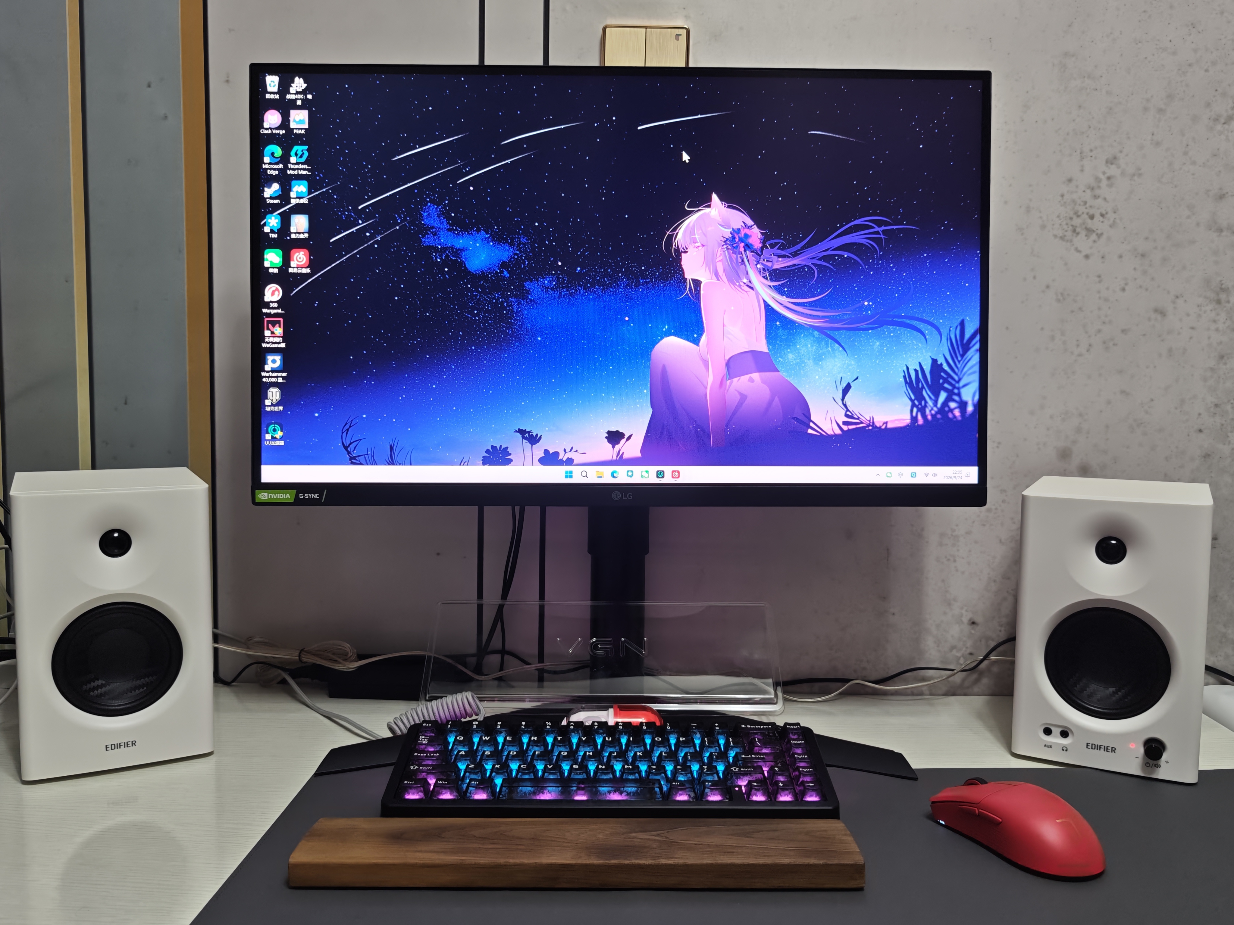漫步者（EDIFIER）MR4 有源监听2.0音箱 高保真HIFI音质 多媒体电脑电视音响 桌面音响 白色 实拍图