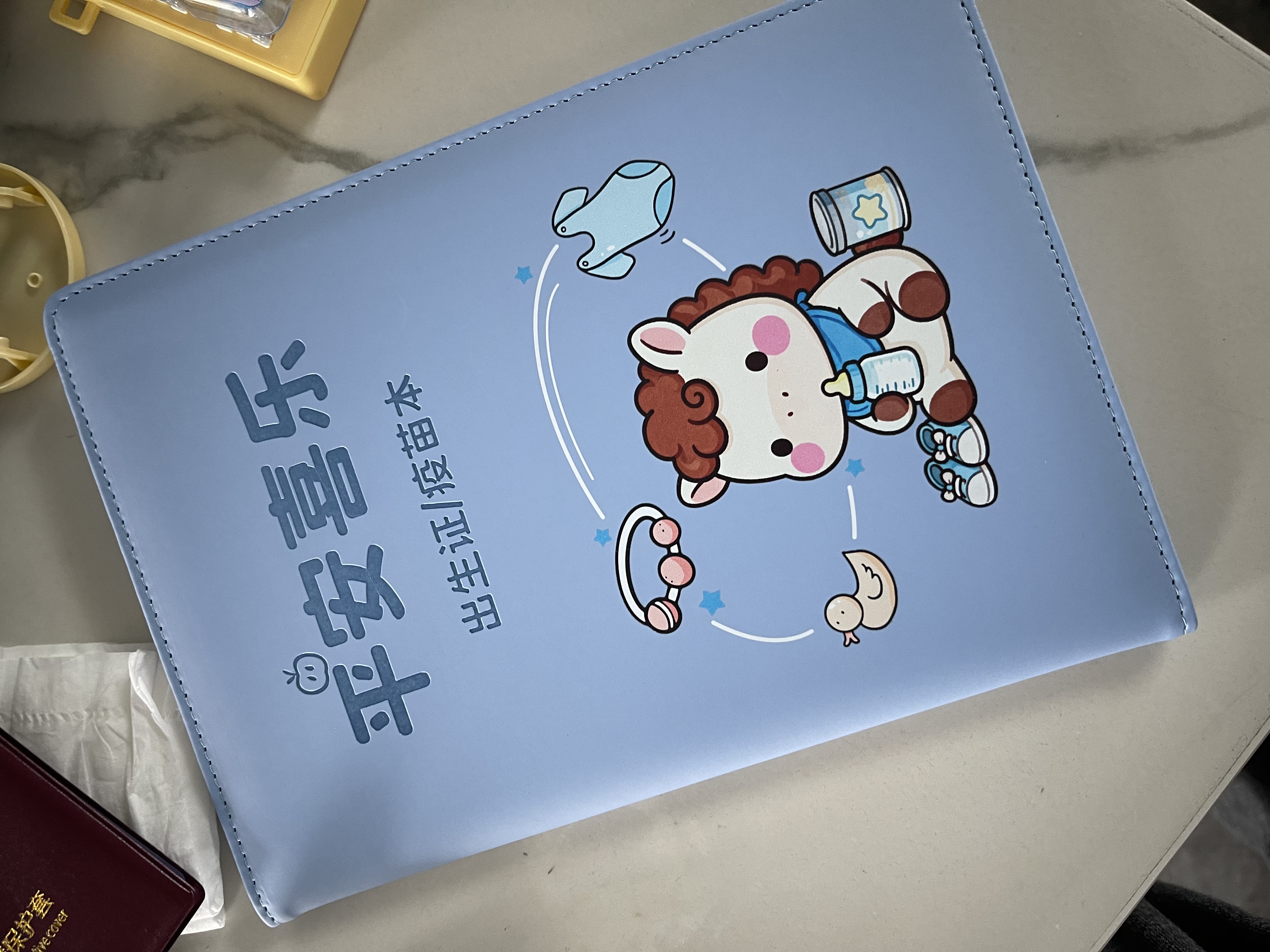 朗捷三合一多功能出生医学证明保护套全国通用新生宝宝证套婴儿出生证保护壳疫苗本和预防针接种套件 实拍图