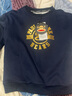 大嘴猴（paul frank）童装男童套装2024秋季新款女童中大童圆领舒适套头卫衣百搭两件套 藏青色 130 实拍图