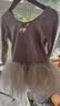 舞东方（E．Dance）儿童舞蹈服长袖冬季芭蕾舞裙幼儿考级练功服女童中国舞跳舞裙服装 香芋紫【长袖】 120  (高110-120cm 重33-38斤) 实拍图