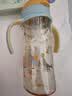 贝亲（Pigeon）防胀气 自然成长翻盖直饮吸管 大童奶瓶330ml 马戏团 18月+ AA279 实拍图