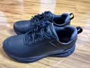 斯凯奇（Skechers）男士运动皮鞋软底足弓支撑运动鞋系带绅士商务鞋 BLK黑色 40 实拍图