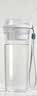 特百惠（Tupperware）晶彩400ml塑料杯男女士学生运动水杯子大容量泡茶杯 珍珠白 实拍图