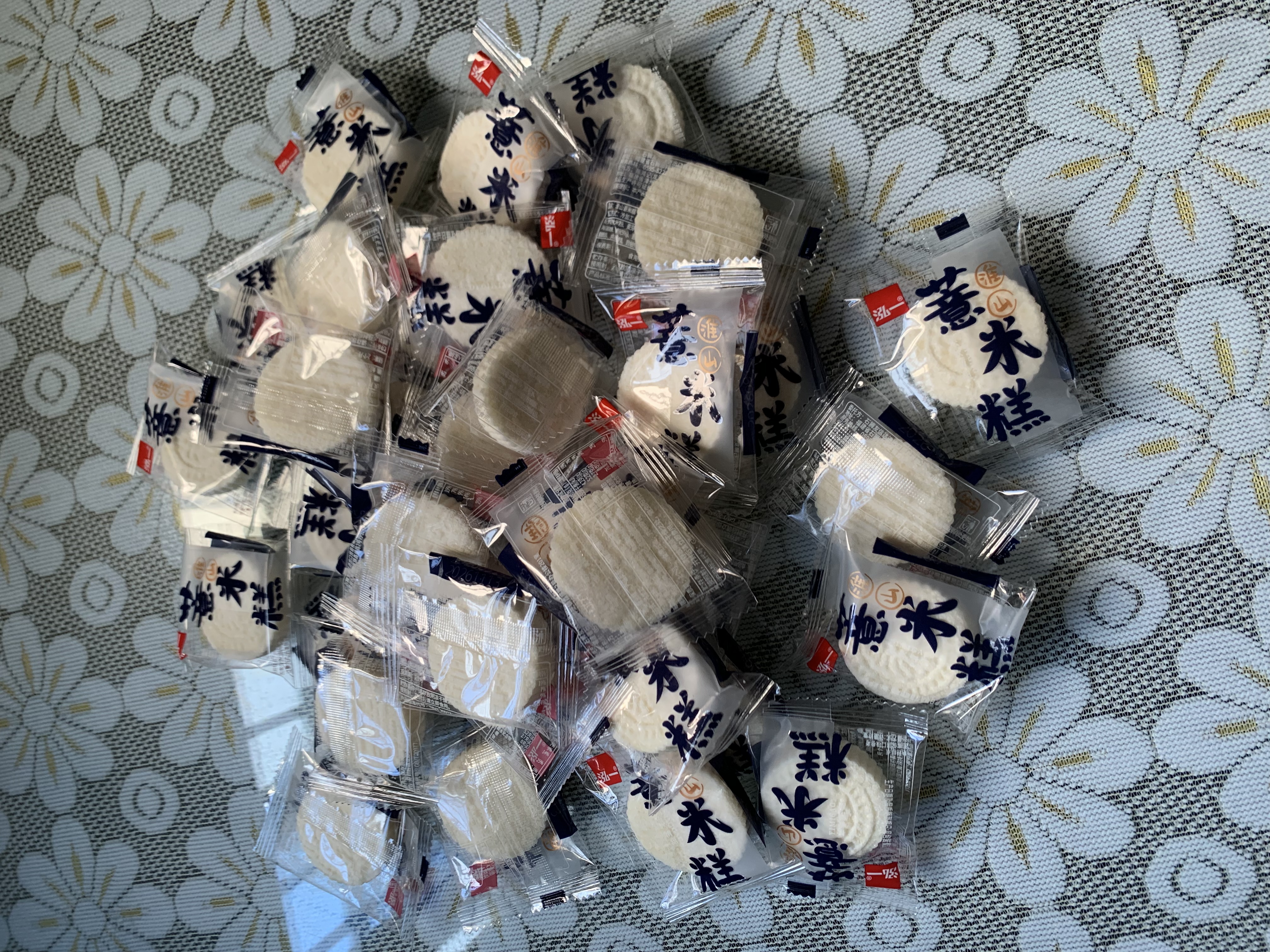 泓一 薏米糕 休闲零食粗粮糕点点心早餐面包传统小吃 【约30袋】薏米糕发500g 淮山味 实拍图