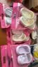 洁丽雅6双装踩屎感拖鞋女家居家用待客浴室防滑防臭软底情侣凉拖鞋男款 六色各1双 【1.0多双性价比 白+黄+紫+灰+藏青+黑】 38-39 女+42-43男 实拍图