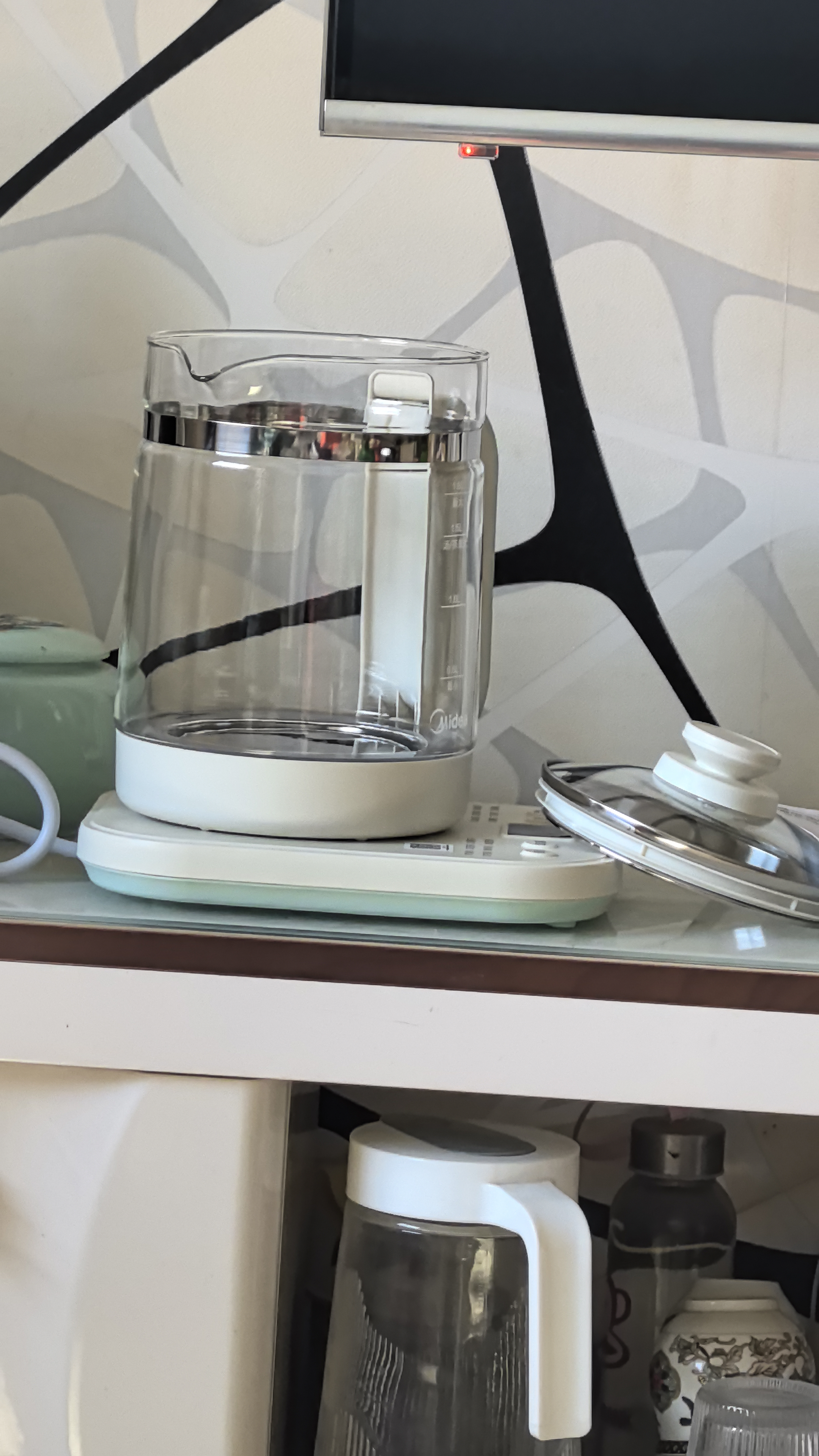 美的（Midea）1.8L大容量养生壶 全自动24h预约烧水壶12h智能恒温电热水壶家用泡奶机花茶壶煮茶器YSNC1806 实拍图