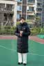 准者（RIGORER）长款羽绒服男2026秋冬新款连帽保暖防风加厚运动户外休闲情侣外套 纯正黑 M (170) 实拍图