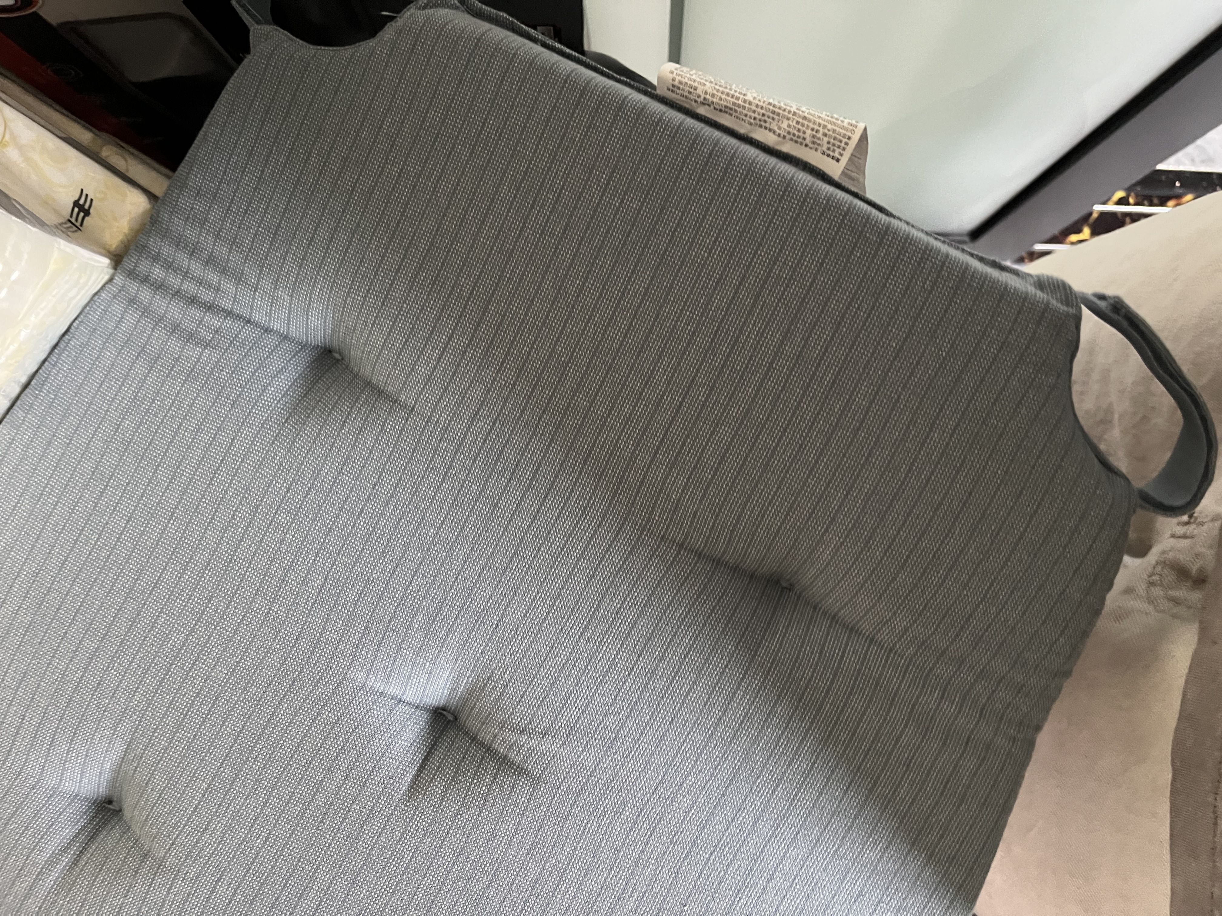 宜家（IKEA）JUSTINA贾斯迪纳椅垫简约舒适家用椅子坐垫办公室久坐 蓝灰色椅垫 实拍图