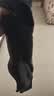 猫人（MiiOW）羊羔绒休闲裤子男秋冬季保暖大码宽松长裤加绒裤男 黑色平口 5XL  实拍图