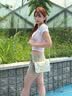 viney【何泓姗同款】牛皮斜挎包包女包轻奢生日礼物高级感送女友老婆 【白色】明星同款高档品牌手提小方包 时尚ck风小众单肩腋下包 实拍图