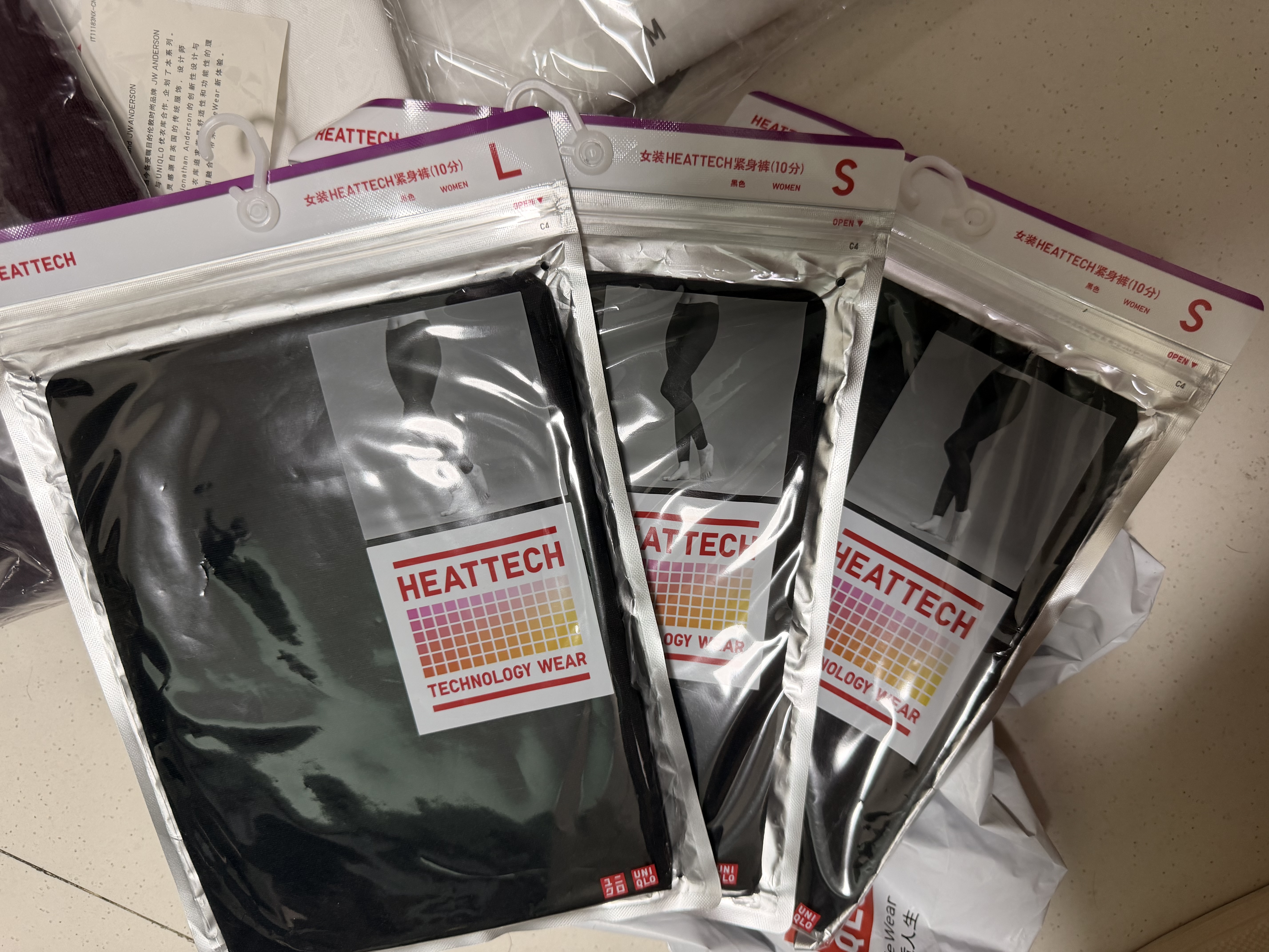 优衣库HEATTECH紧身裤/10分女装保暖衣秋裤478956 485816 485816/09黑色 XL 实拍图