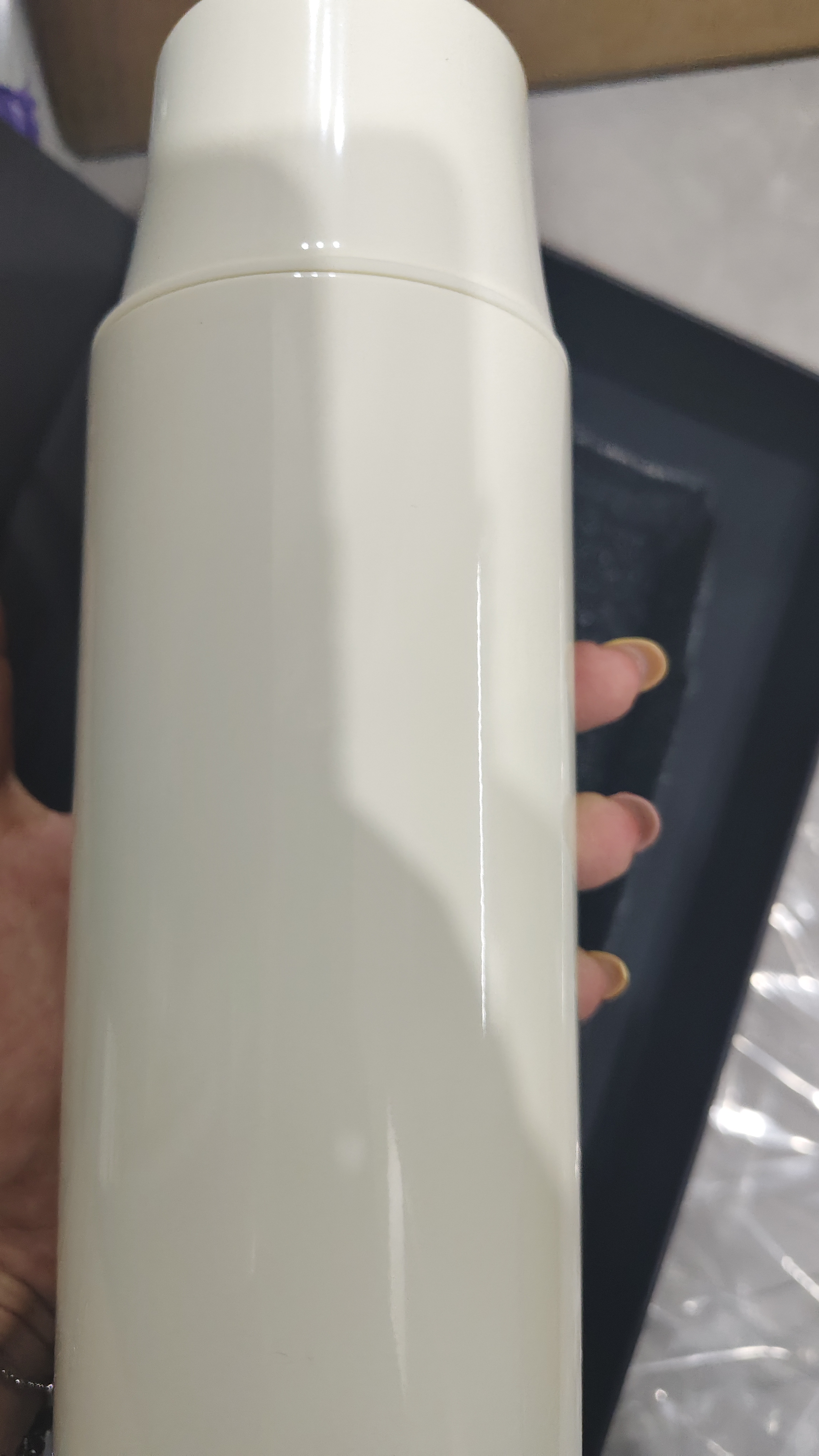 苏泊尔（SUPOR）保温杯茶水分离泡茶杯男女士大容量水杯316L不锈钢车载杯子送礼物 羊脂玉-600mL【磁吸杯盖+精美礼盒】 实拍图