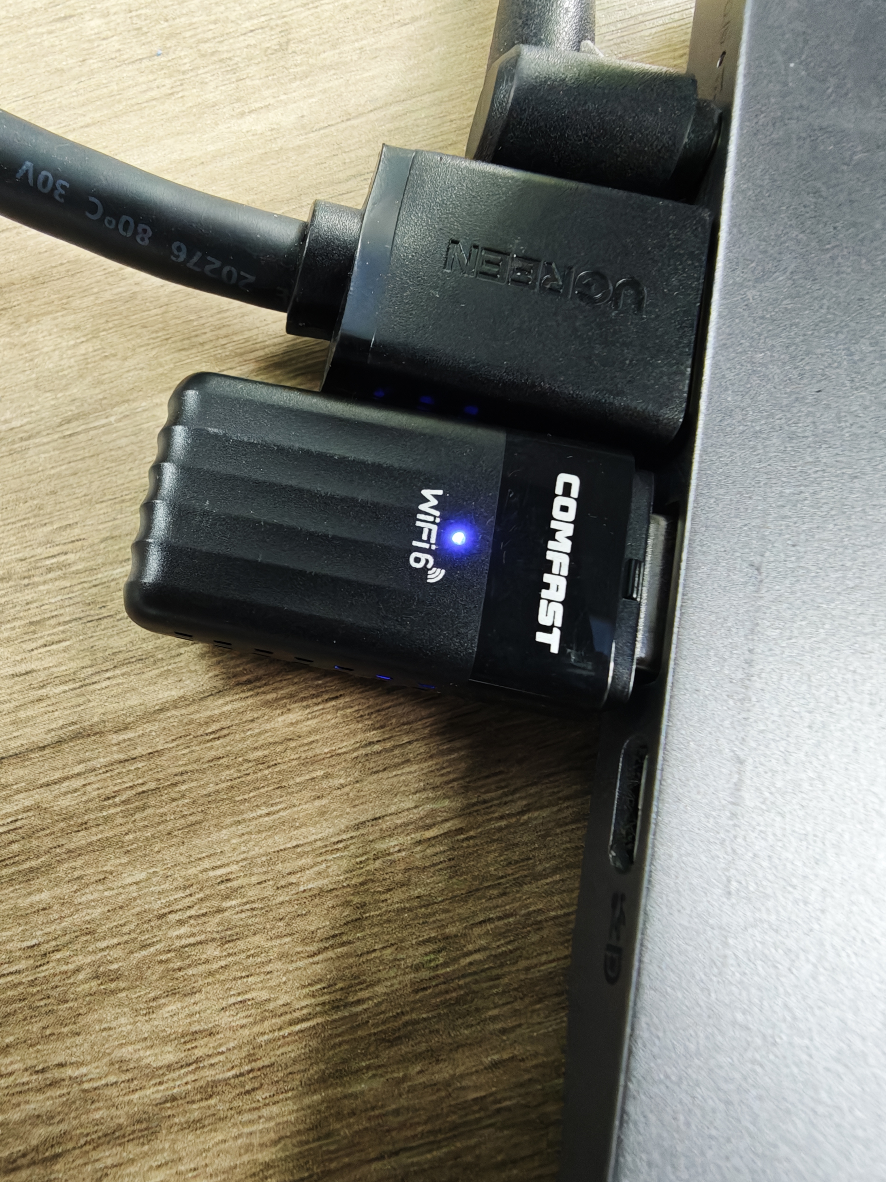 COMFAST WIFI6免驱USB无线网卡台式机专用AX900笔记本电脑wifi接收器外置双频5G无线蓝牙5.4二合一发射器 实拍图