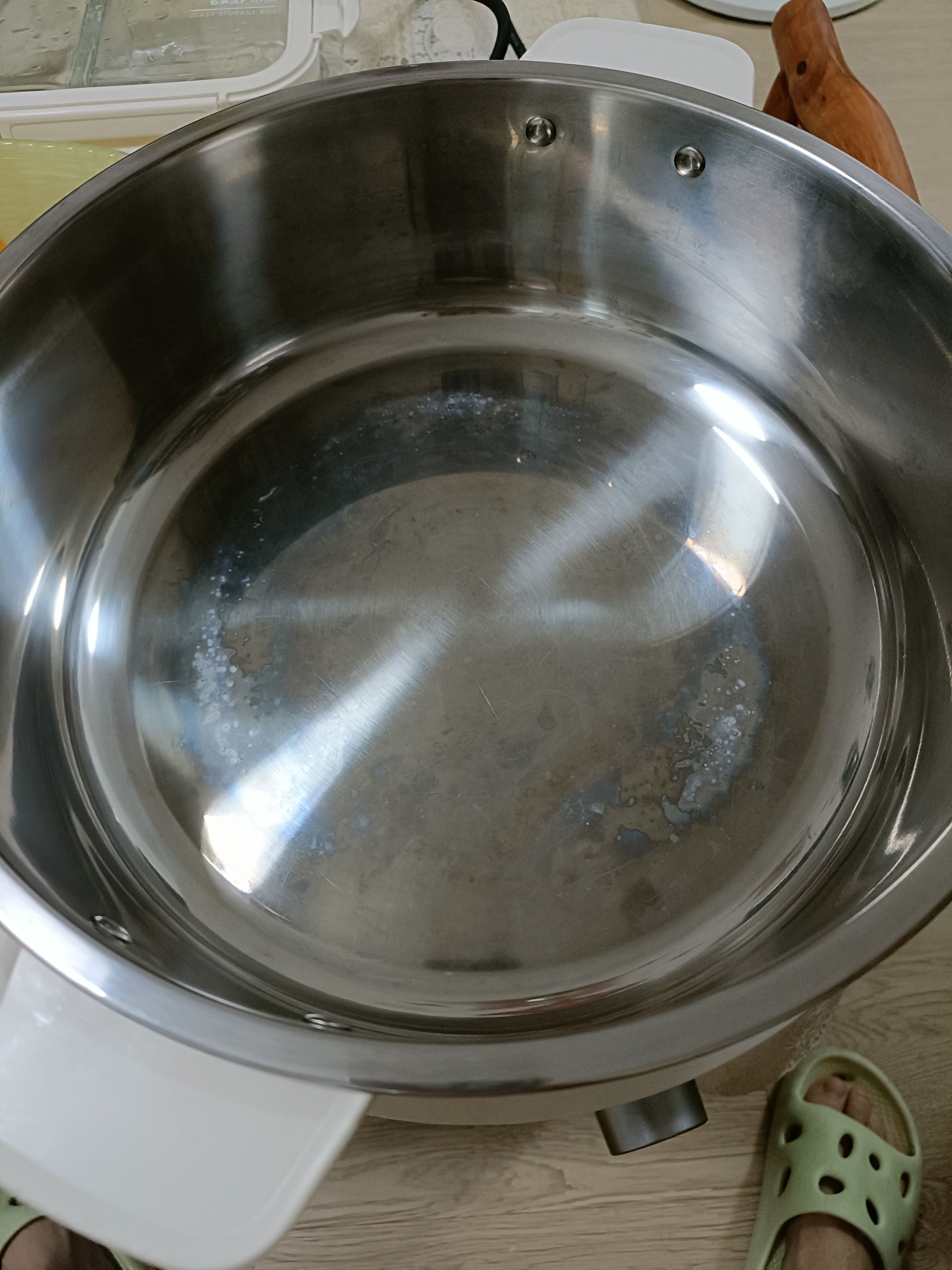 小熊（Bear）0涂层电火锅 火锅专用锅电锅家用5-8个人分体式可拆洗多功能锅电热锅不锈钢电煮锅6L多用途锅60M5 实拍图