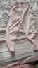 儿童内衣套装男童女童秋衣秋裤纯棉中大童无骨莱卡棉家居保暖睡衣 拼色粉-莱卡套装 110 建议身高90-100cm 实拍图