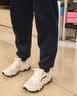 李宁红糖丨复古老爹鞋男子厚底增高减震回弹通勤休闲运动鞋AGCV127 实拍图