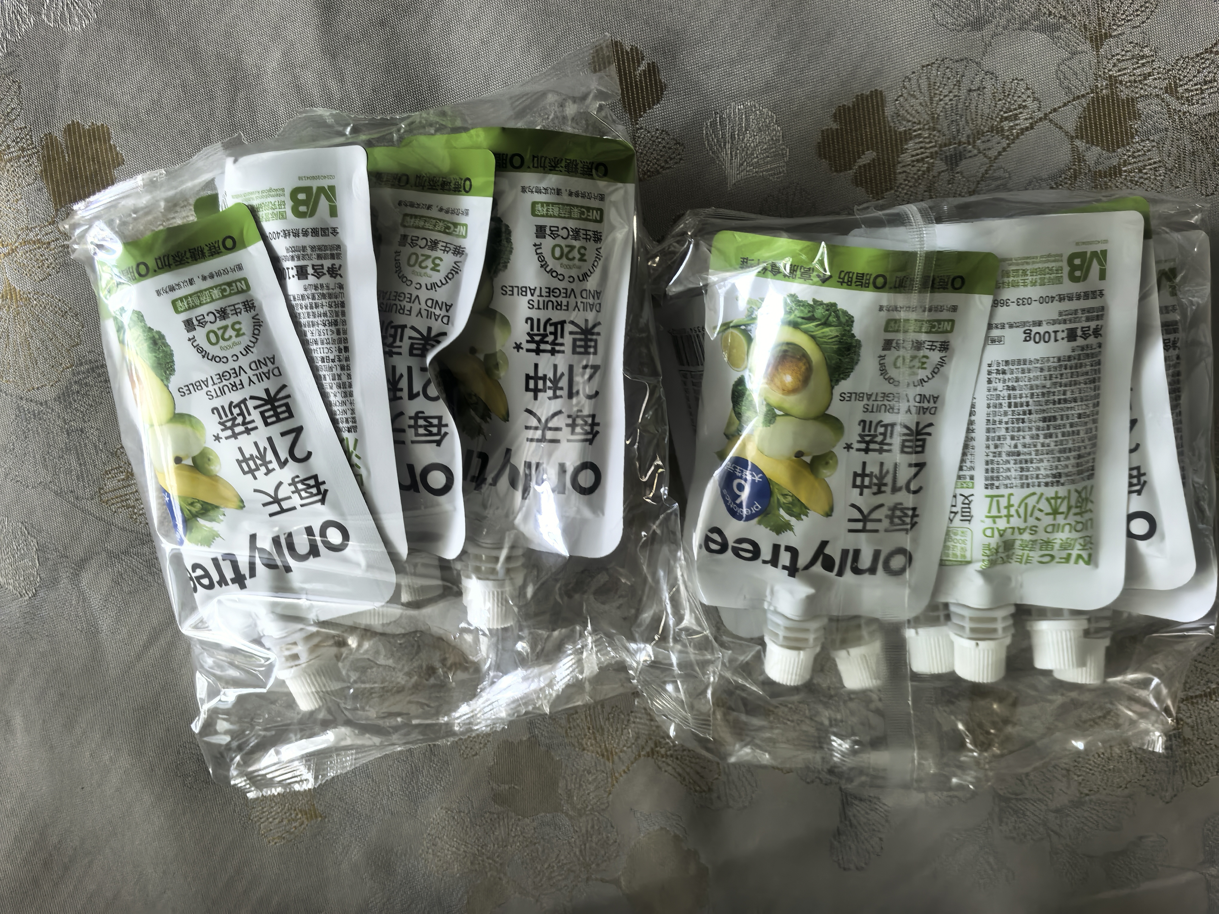 only tree液体沙拉NFC复合果蔬汁代餐1200ml(12袋)轻液断无添加0脂膳食纤维 实拍图