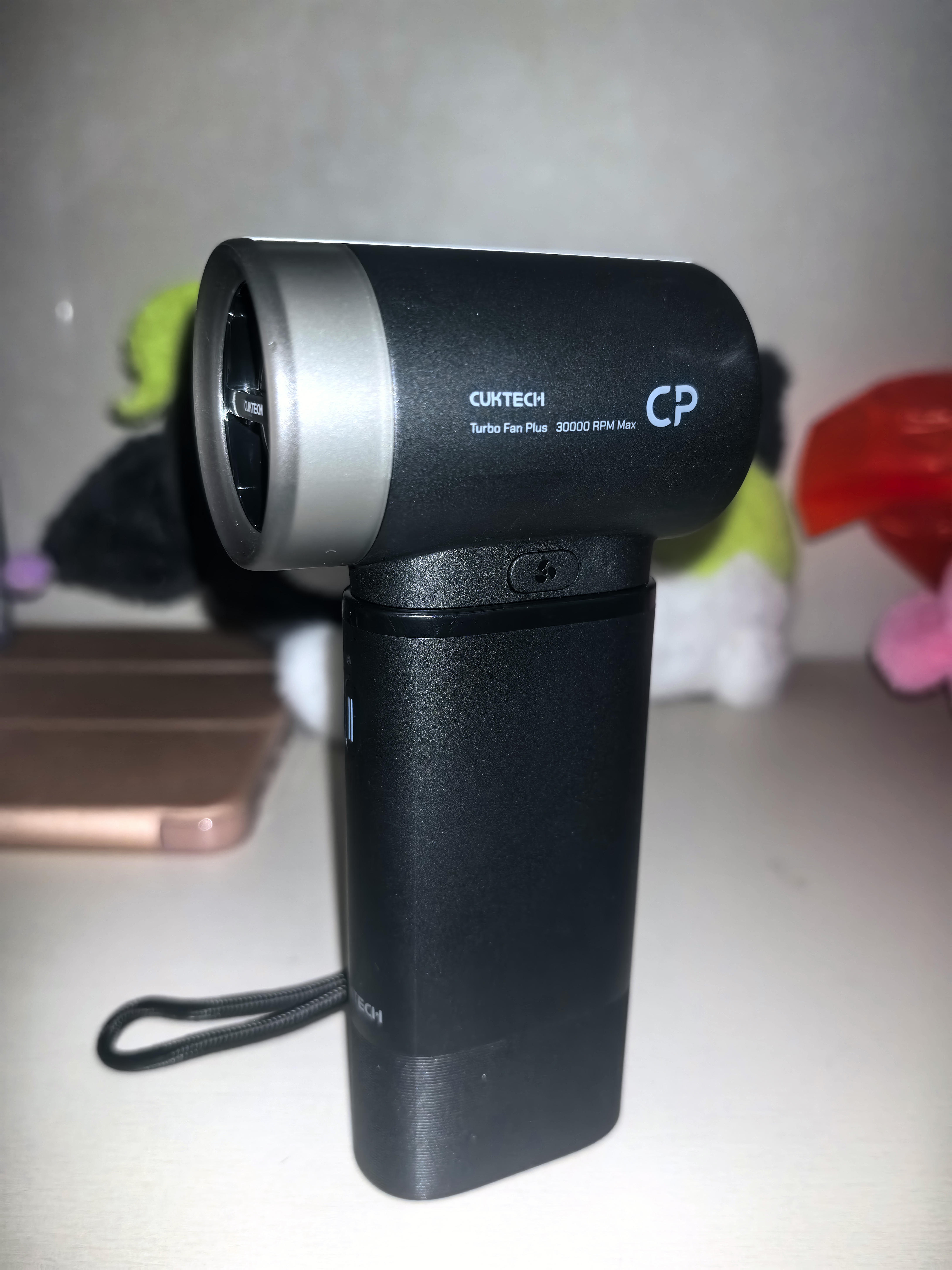 CUKTECH酷态科CP模块风扇Plus手持小风扇充电宝二合一随身小型便携式户外高速电风扇旅游宿舍办公室 黑色 实拍图