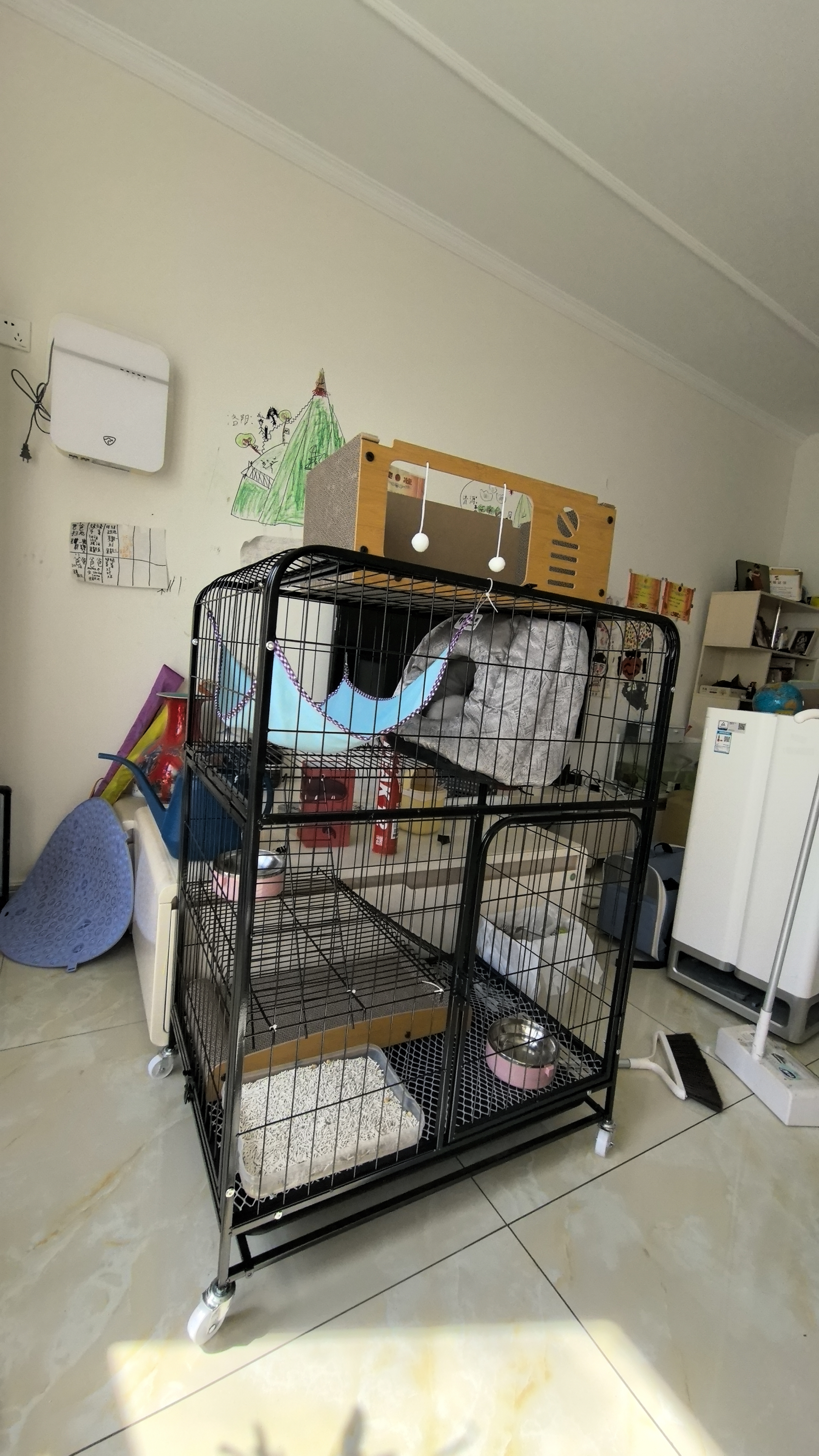 腆宠猫笼猫窝猫别墅猫咪笼子大号狗笼子猫笼子带厕所家用室内猫舍猫屋 实拍图