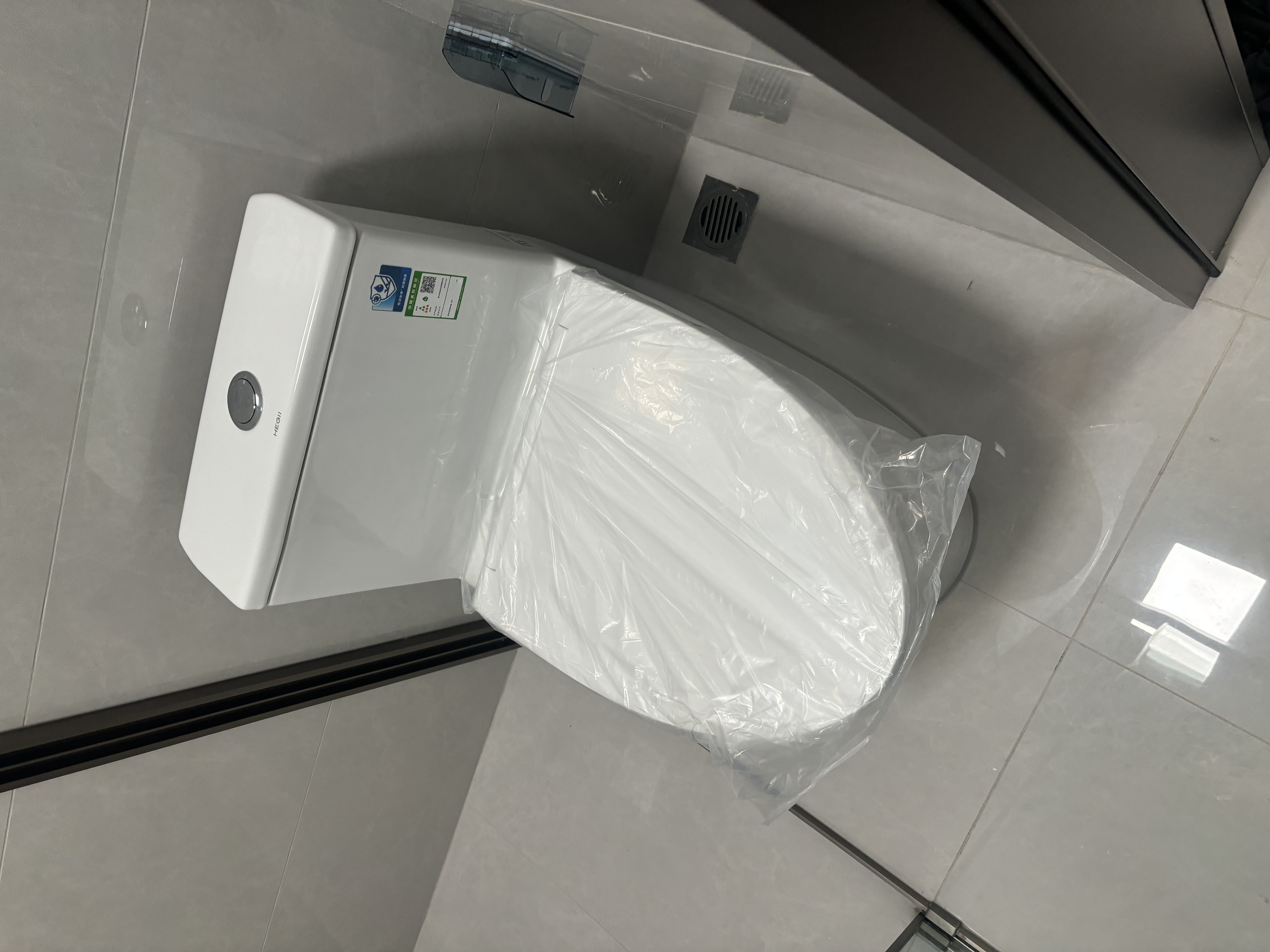 恒洁（HEGII）马桶911 双漩冲水大冲力水净釉面虹吸式坐便器DC0911DT-305 实拍图