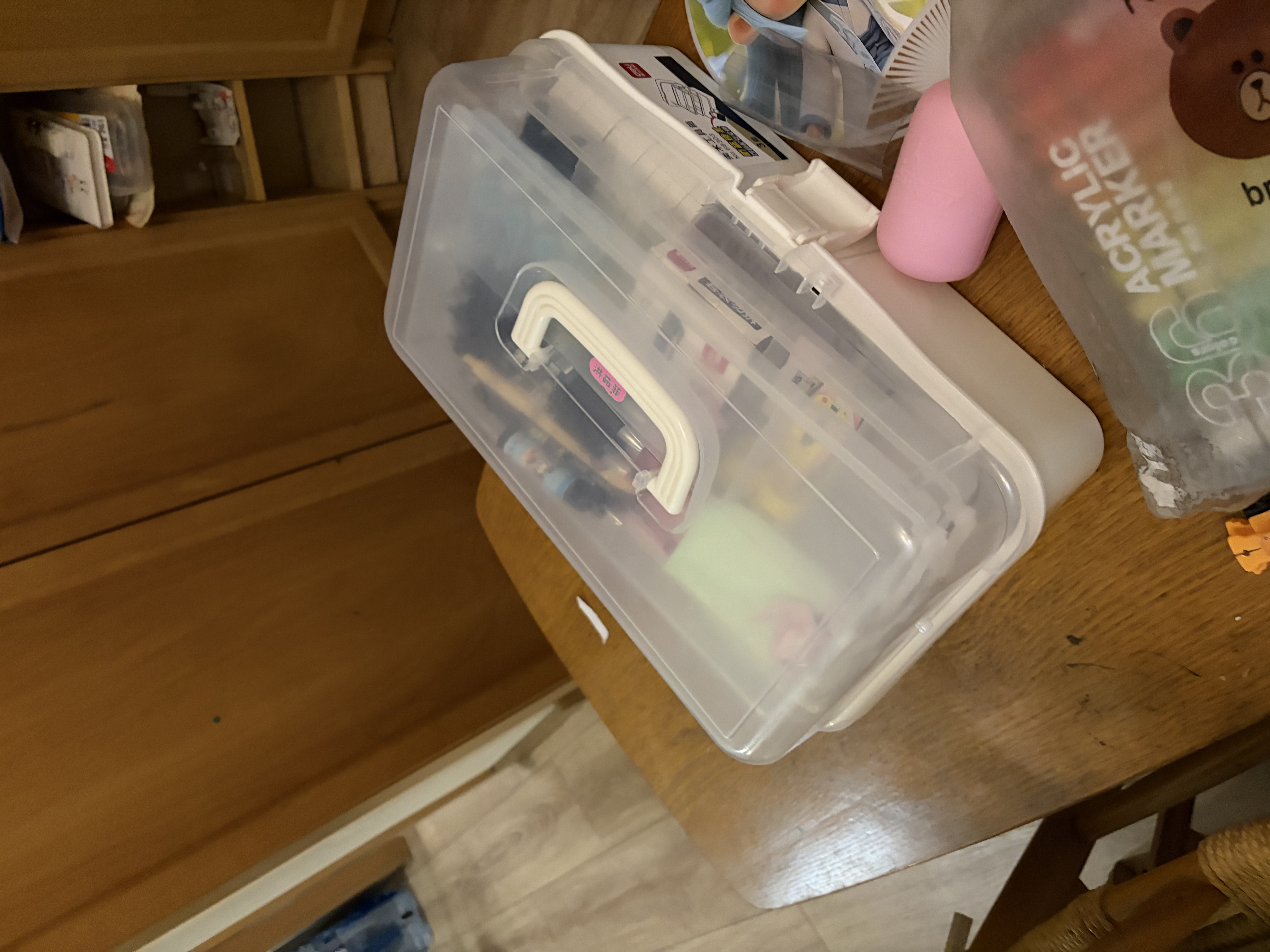 得力（deli）大号多功能便携学生美术工具箱学生画笔收纳箱绘画画手提箱考试68303开学必备礼物男女孩 实拍图