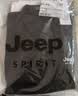 JEEP SPIRIT吉普长袖T恤男春秋季男装翻领打底衫韩版上衣服 黑色 2XL 实拍图