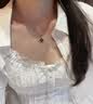 礼意久久【施华洛世奇水晶】项链女款2026新款轻奢高级感女生生日礼物女士 【黑玛瑙】中秋礼物新婚结婚礼物送新人女生成人礼物 实拍图