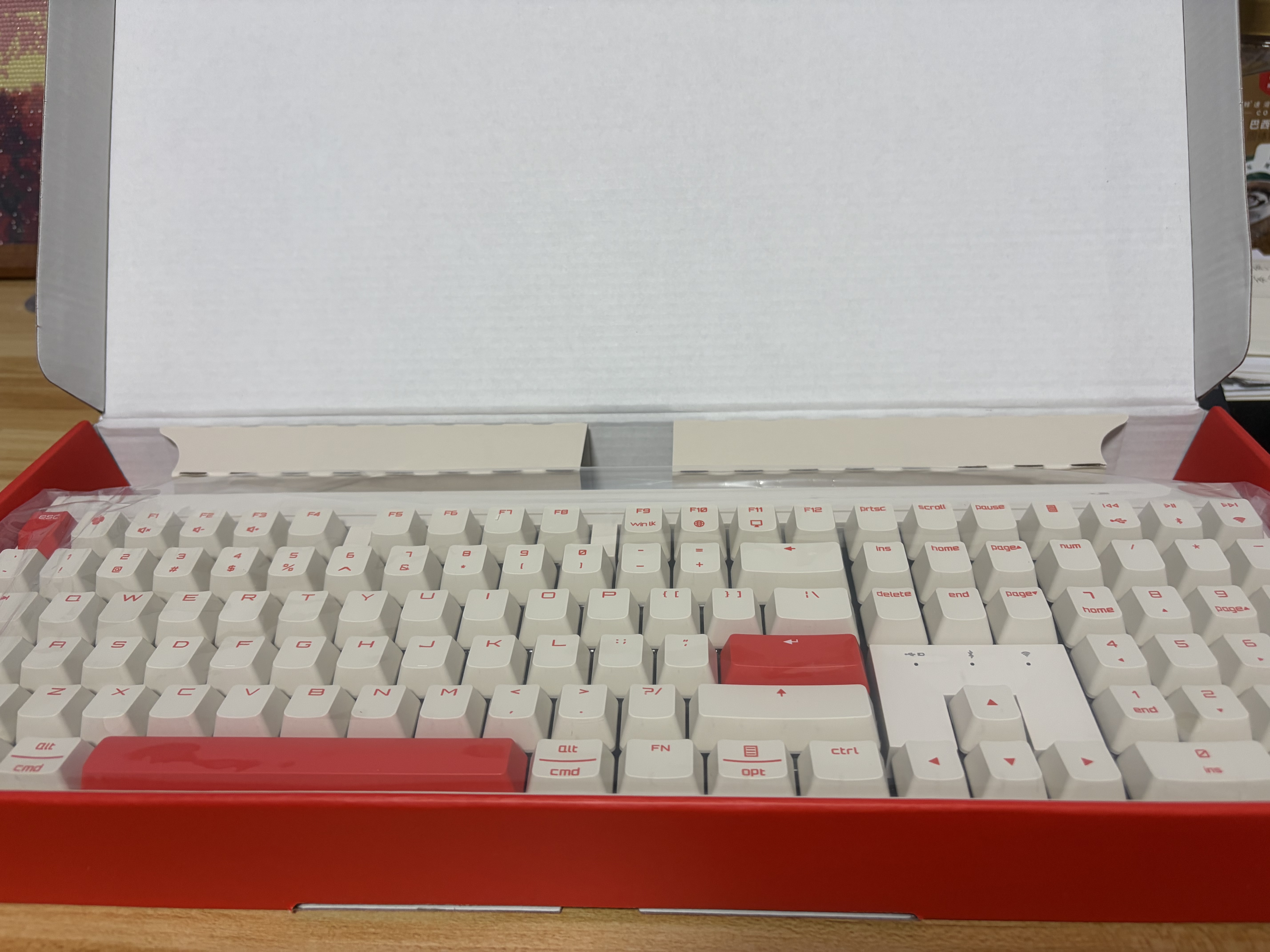 CHERRY樱桃MX2.0S PRO 机械键盘108键无线蓝牙三模电竞游戏键盘电脑办公键盘 无畏契约三角洲 苍穹茶轴 实拍图