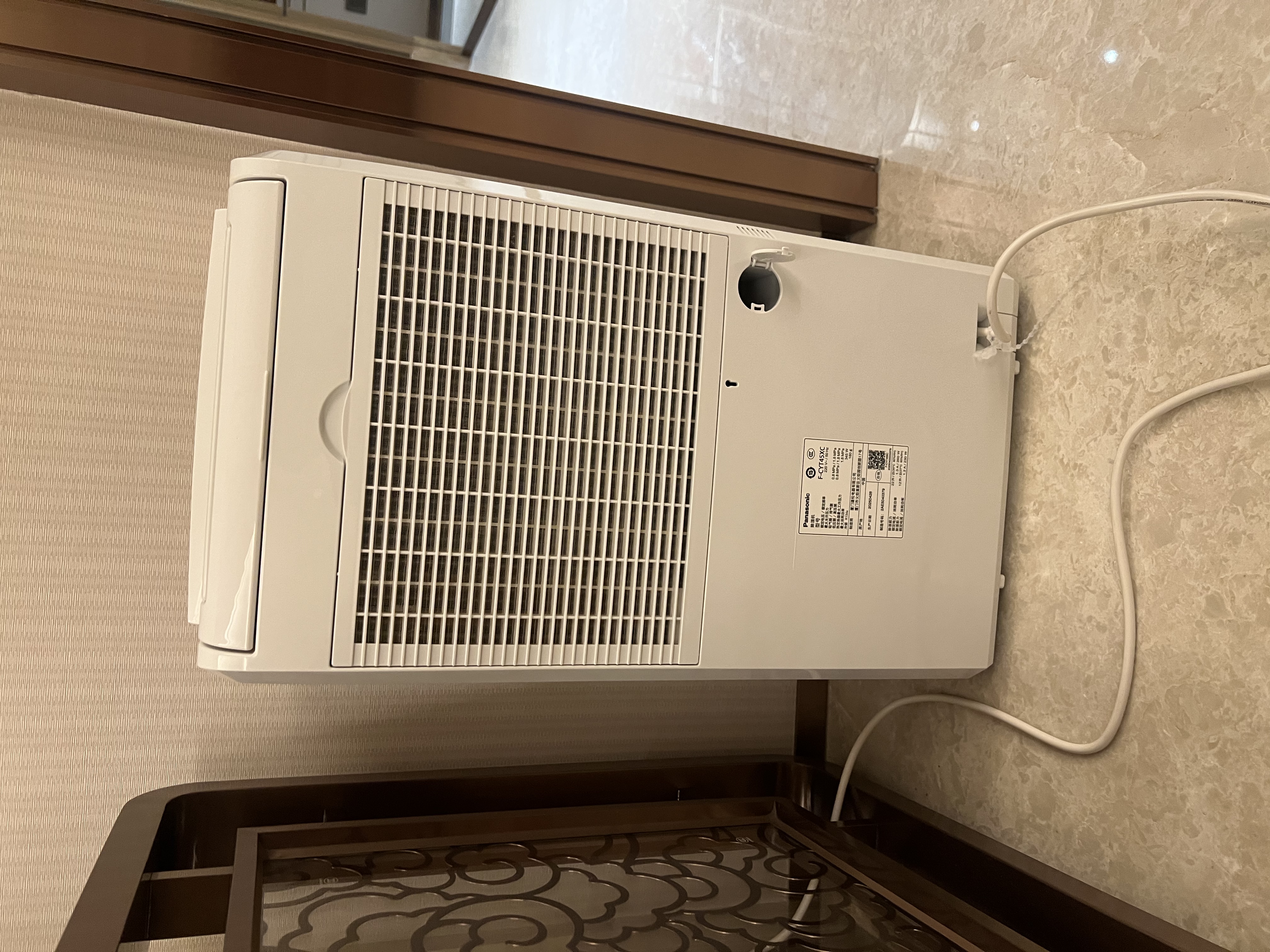 松下（Panasonic）除湿机/抽湿机 除湿量22升/天 40㎡家用卧室客厅地下室除菌防霉回南天除湿器F-CYT45XC 实拍图