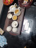 唐丰原木柯木功夫茶具茶盘 实木茶盘 茶托茶台 蓄水接水管双用式 一路有你茶盘(中)蓄水款 实拍图