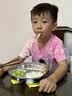 COOKSS儿童餐盘宝宝吸盘式304不锈钢辅食盘学生饭盒餐具三格托盘 实拍图