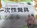 洁日邦一次性叉勺单独包装50只外卖甜品蛋糕勺叉轻食沙拉水果捞长柄勺子 实拍图