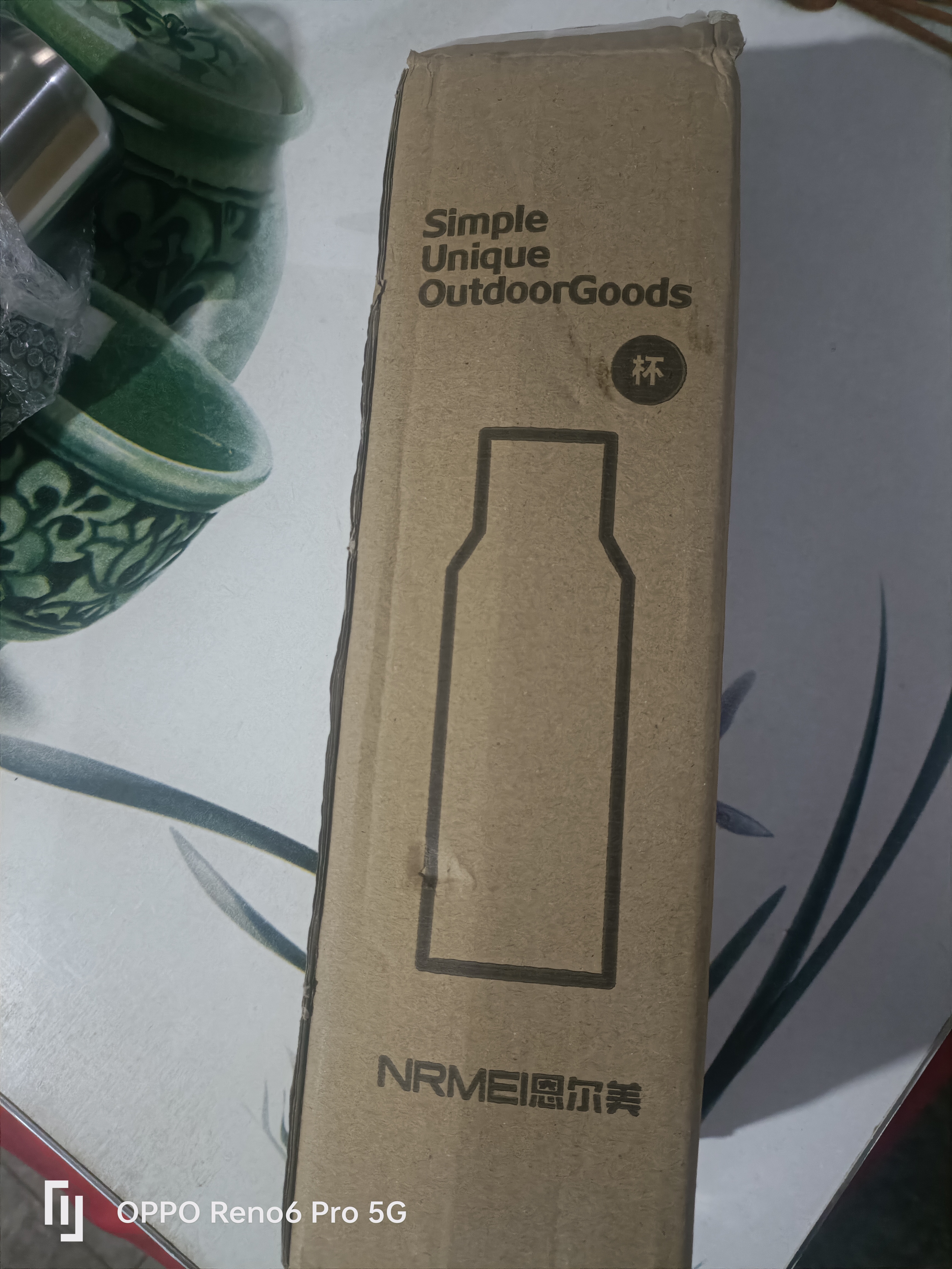 恩尔美（nRMEi）保温保冷杯大容量男士男款316不锈钢茶水分离便携焖泡茶水壶杯子 钢本色600ml【按压内盖+杯套】 实拍图
