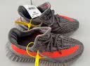阿迪达斯 Yeezy 350椰子经典灰橙 春秋透气运动鞋女 GW1229  37 实拍图
