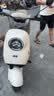 金箭电动摩托车 灵彩60V铅酸电池长续航大动力踏板电动轻便摩托车电动车米雾白 实拍图