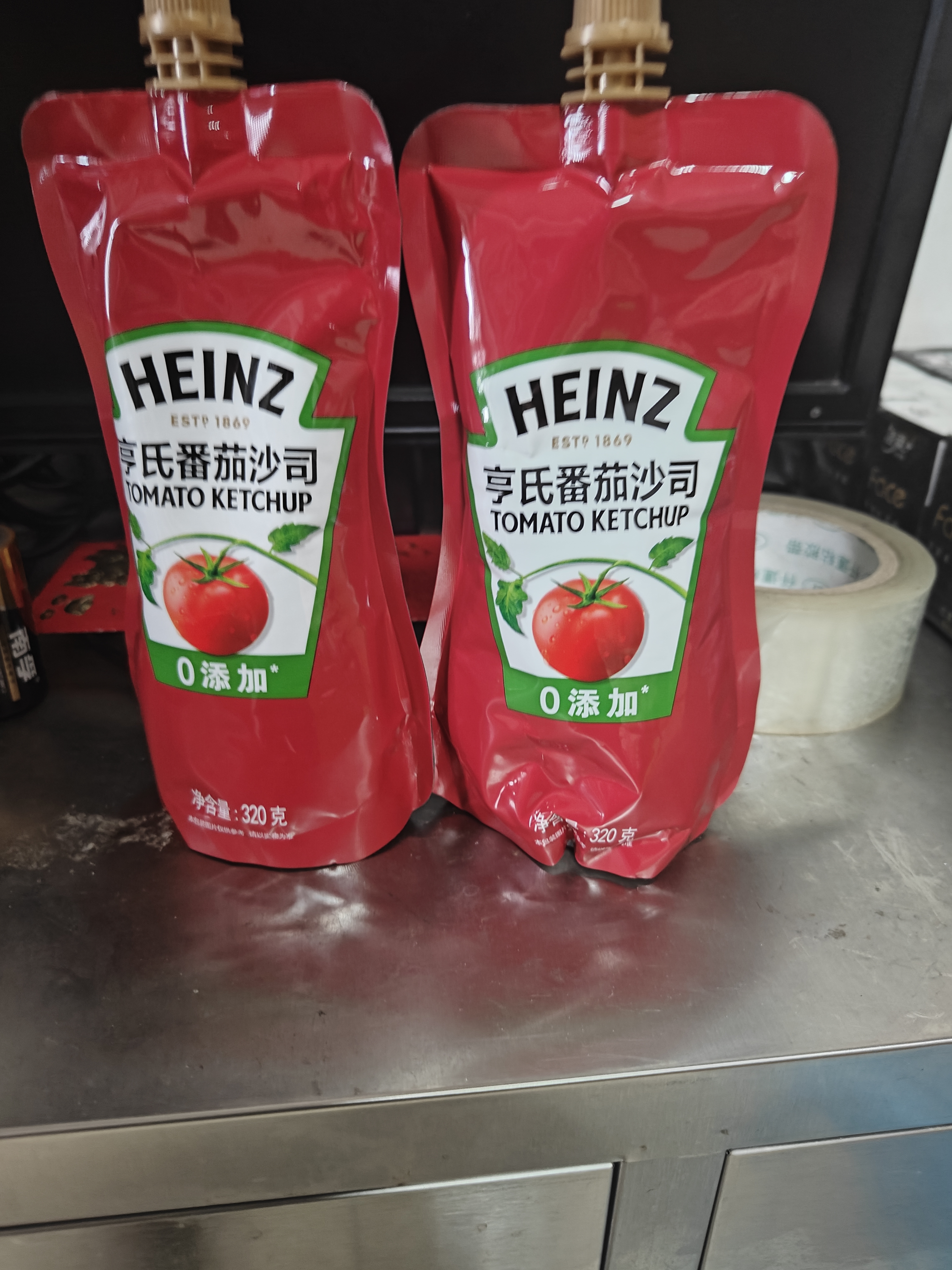 亨氏（Heinz）番茄酱 番茄沙司320g*2[0添加防腐剂/色素*] 意面薯条酱 实拍图