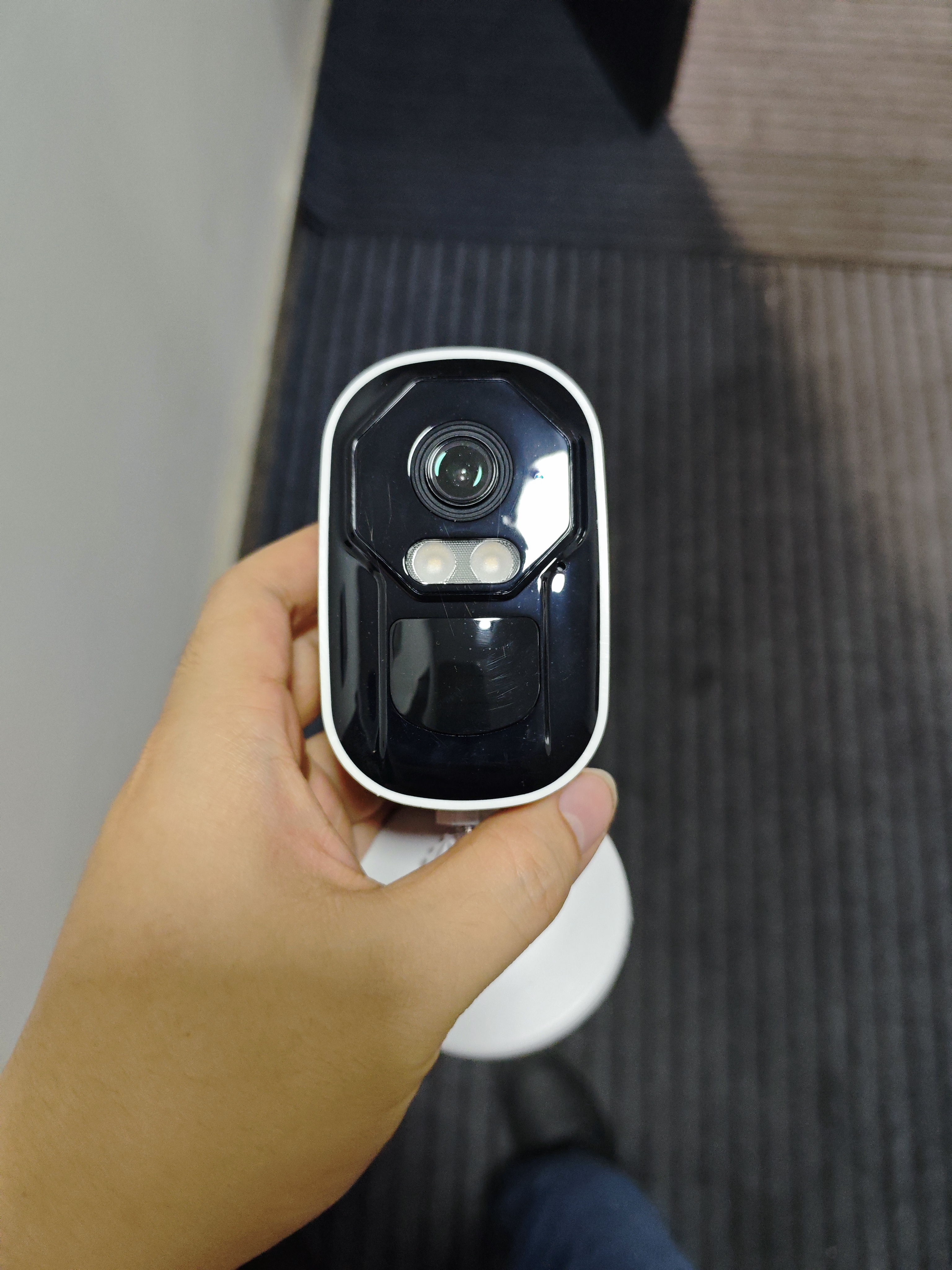 JUAN九安家门口楼道摄像头800万像素免插电无线wifi监控器家用磁吸免打孔 手机远程户外高清带夜视 实拍图