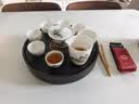 尚言坊天然乌金石茶盘家用圆形沥水式托盘储蓄水式小型轻奢高端干泡茶台 实拍图