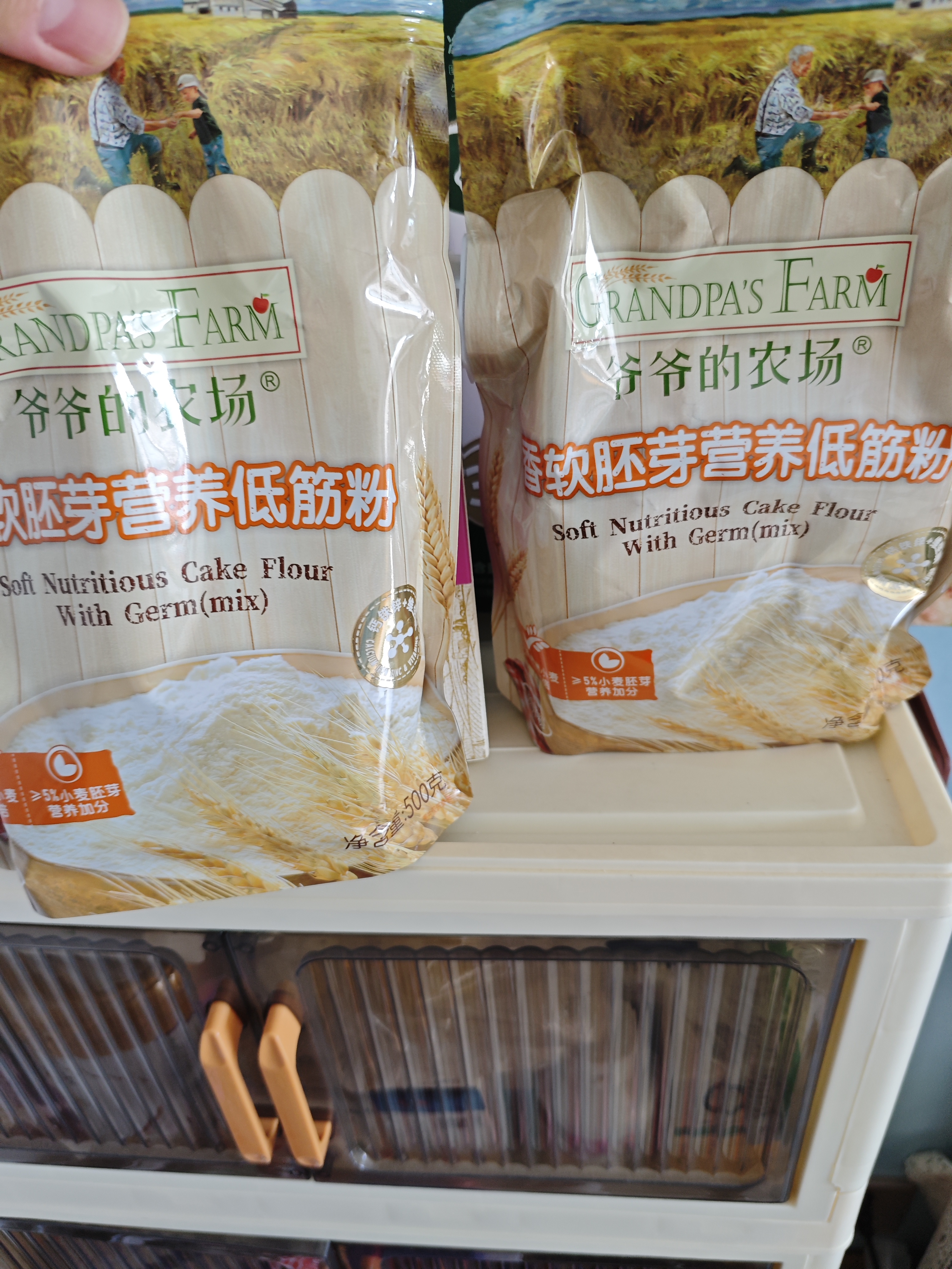 爷爷的农场胚芽低筋面粉500g蛋糕蒸糕松饼粉烘焙小麦粉宝宝辅食赠婴幼儿食谱 实拍图