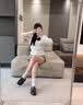 回力女鞋厚底乐福鞋女款2026新款秋季单鞋软底不累脚黑色小皮鞋女 黑色 37 实拍图