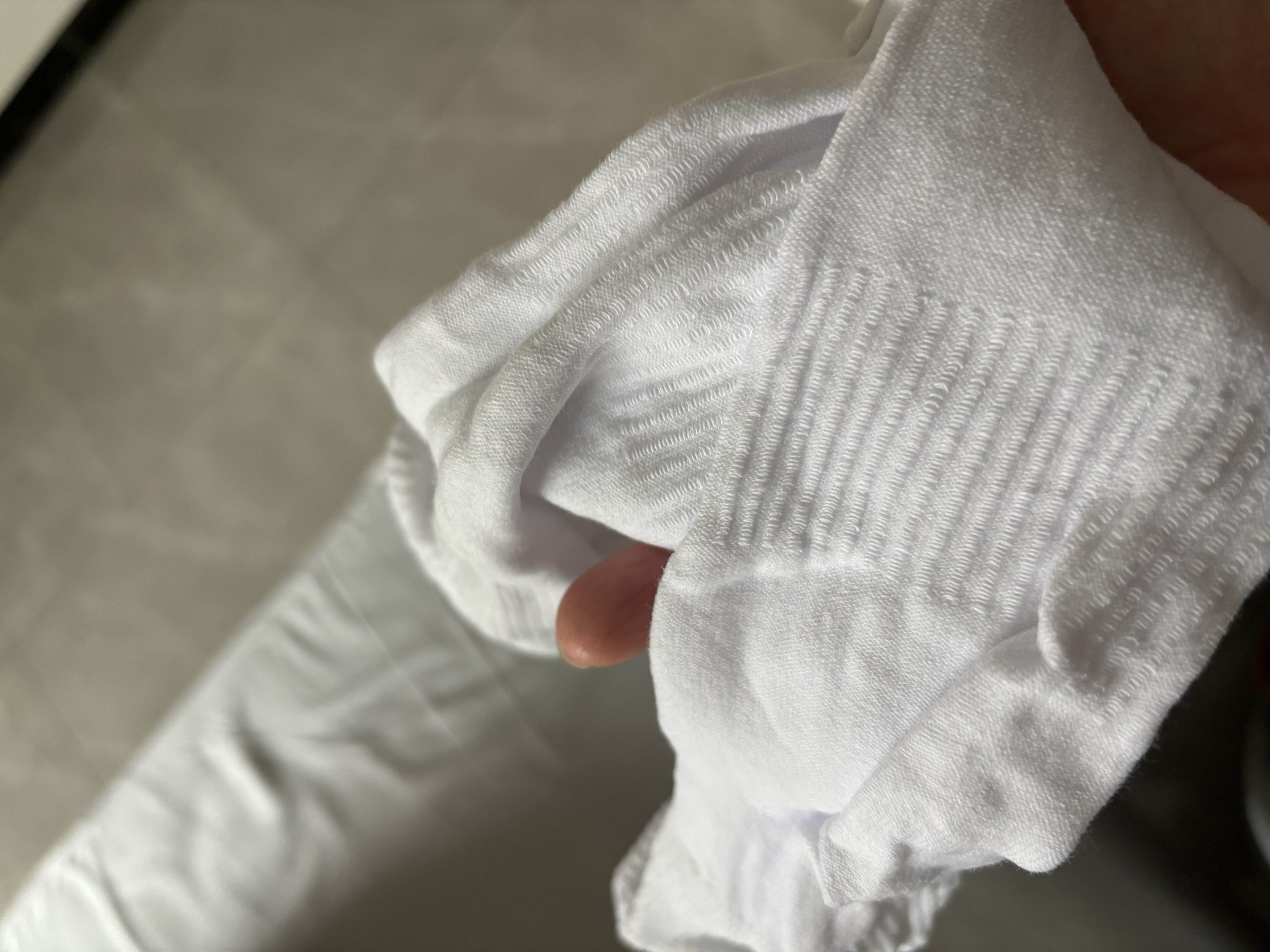 特步男袜跑步运动袜五双装纯色中袜5A抗菌户外训练四季秋秋透气 实拍图