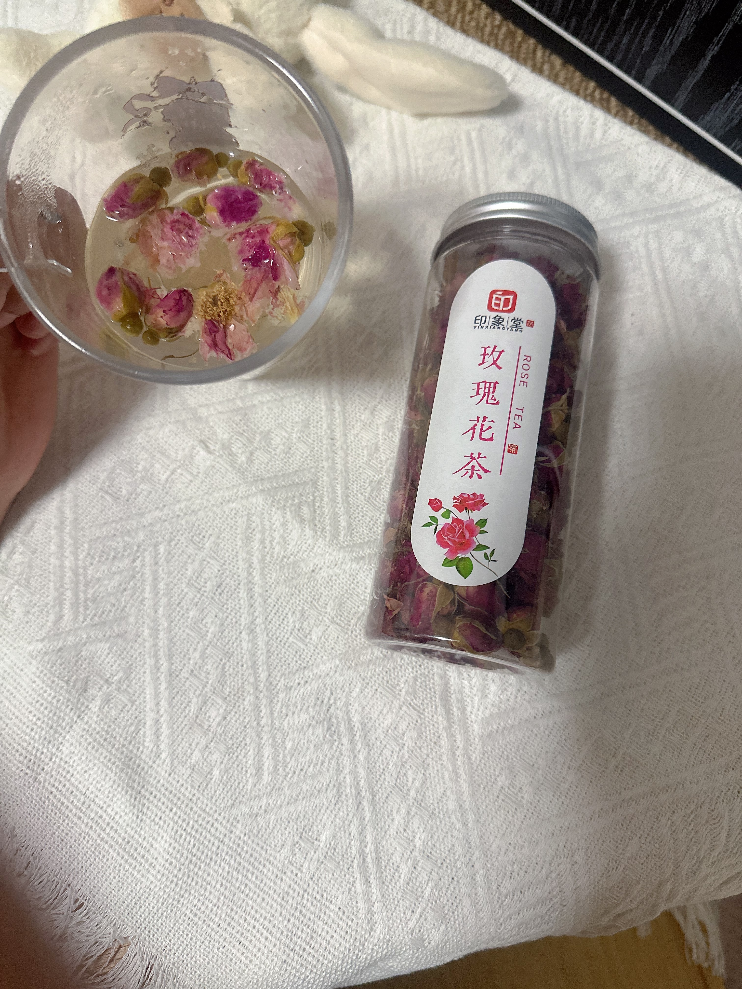 印象堂 茶叶花草茶 玫瑰花茶干玫瑰大朵 平阴原产散装70g罐装养生茶 实拍图