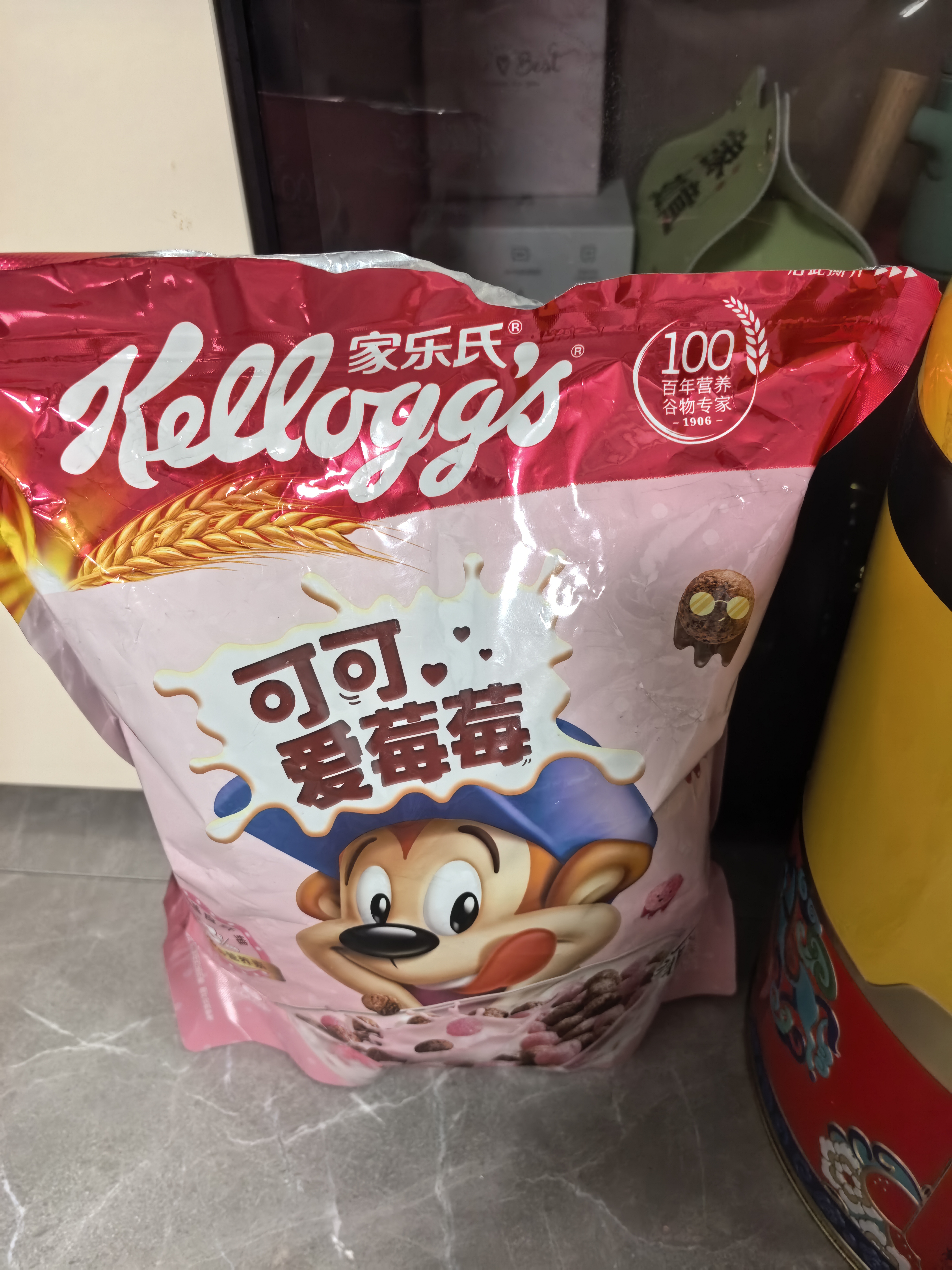 家乐氏（Kellogg）可可爱莓莓450g儿童麦片谷物脆营养早餐食品速食零食代餐巧克力 实拍图