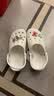 卡骆驰（CROCS）贝雅洞洞鞋男鞋女鞋轻便耐磨一脚蹬拖鞋休闲鞋百搭花园鞋|10126 白-100(含智必星) 37 /38(230mm) 实拍图
